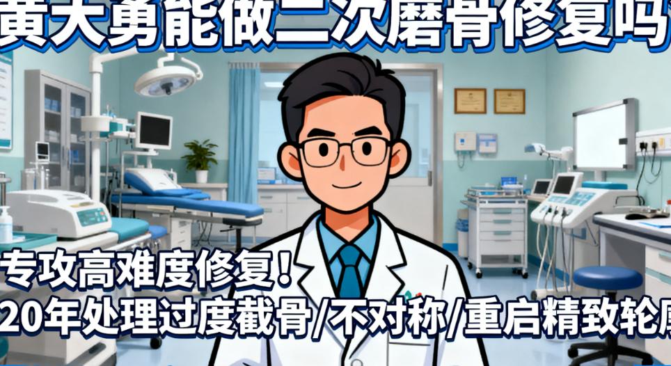 黃大勇磨骨20年經(jīng)驗沉淀:從“削骨匠”到“輪廓藝術(shù)家”的蛻變