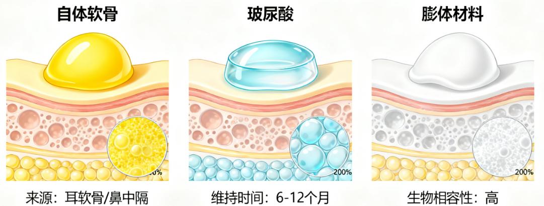 鼻小柱基底填充材料