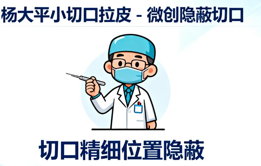 杨大平医生小切口拉皮除皱，切口真的看不见吗
